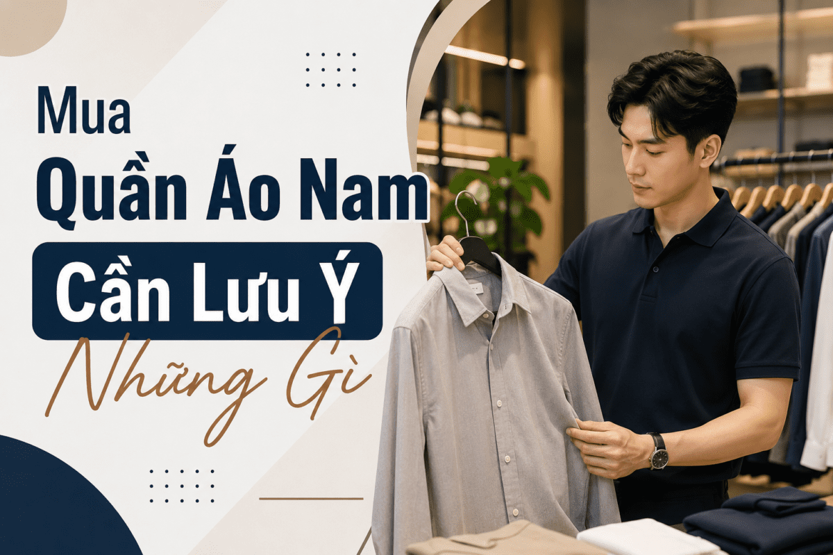 lưu ý khi mua quần áo nam
