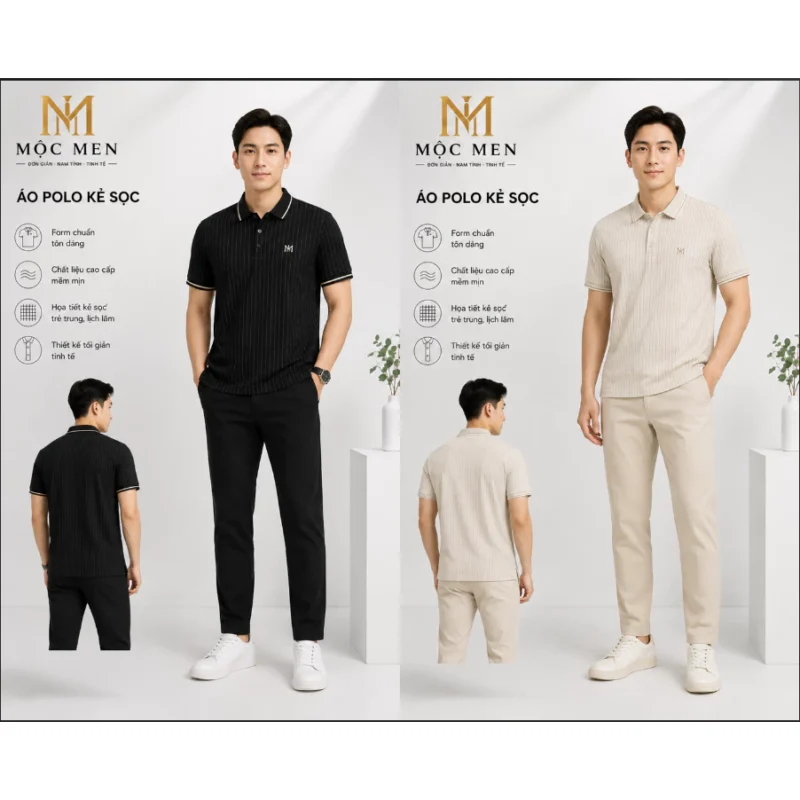 Áo thun nam co dản 4 chiều